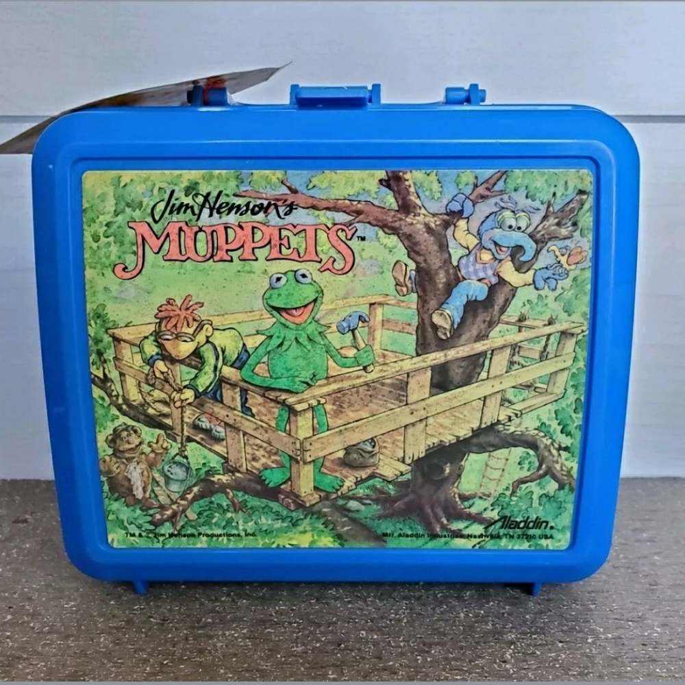 Vintage Muppets Lunchbox Aladdin With Thermos